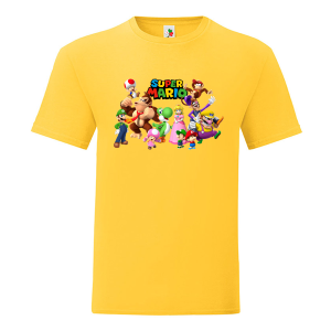 Цветна мъжка тениска- Супер Марио