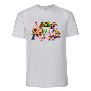 Цветна мъжка тениска- Супер Марио