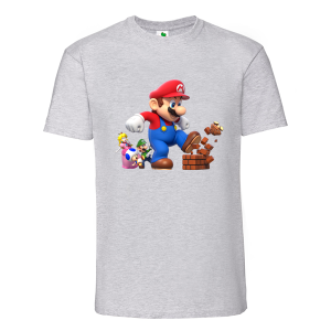 Цветна мъжка тениска- Супер Марио
