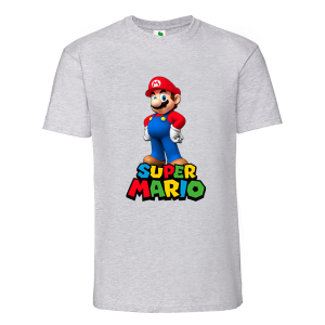 Цветна мъжка тениска- Супер Марио