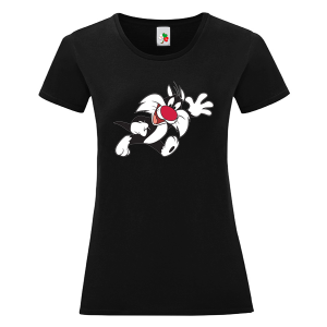 Черна дамска тениска- Силвестър