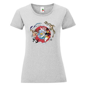 Цветна дамска тениска- Анимационни герои