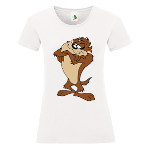 Бяла дамска тениска- Тас