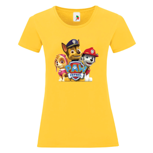 Цветна дамска тениска- Пес Патрул