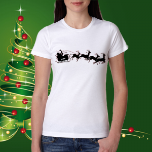 Дамска коледна тениска