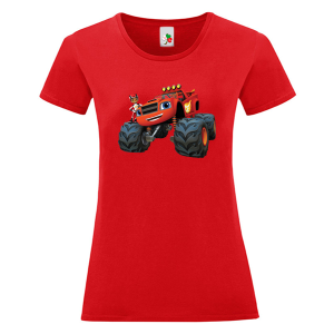 Цветна дамска тениска- Пламъчко и машините