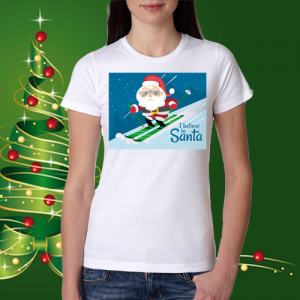 Дамска коледна тениска