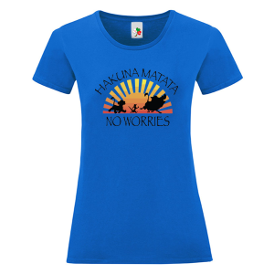 Цветна дамска тениска- Hakuna Matata