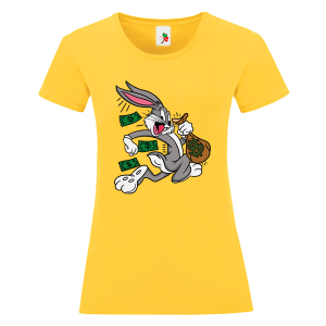 Цветна дамска тениска- Бъгс Бъни