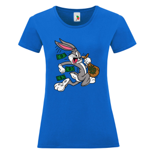 Цветна дамска тениска- Бъгс Бъни