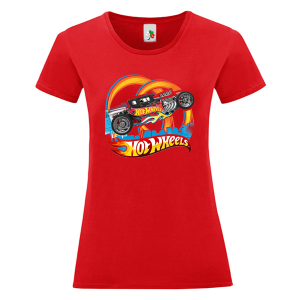 Цветна дамска тениска- Hot Wheels