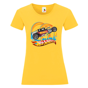 Цветна дамска тениска- Hot Wheels