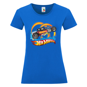Цветна дамска тениска- Hot Wheels