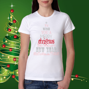 Дамска коледна тениска