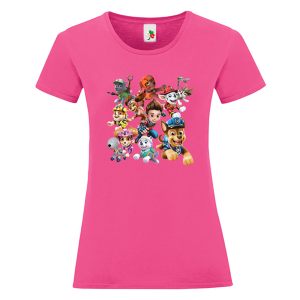 Цветна дамска тениска- Пес Патрул