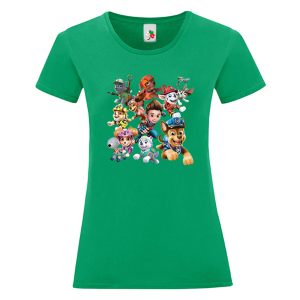 Цветна дамска тениска- Пес Патрул