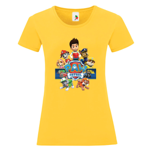 Цветна дамска тениска- Пес Патрул