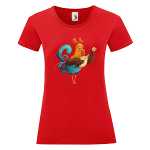 Цветна дамска тениска- Петле