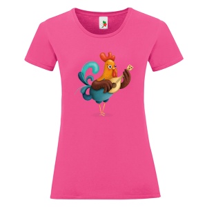 Цветна дамска тениска- Петле