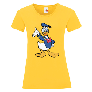 Цветна дамска тениска- Доналд Дък