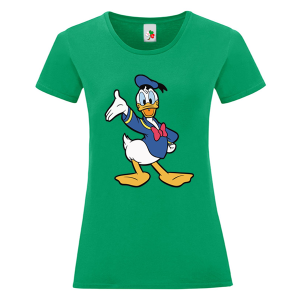 Цветна дамска тениска- Доналд Дък