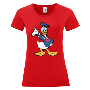 Цветна дамска тениска- Доналд Дък