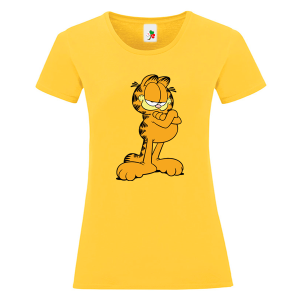 Цветна дамска тениска- Гарфилд