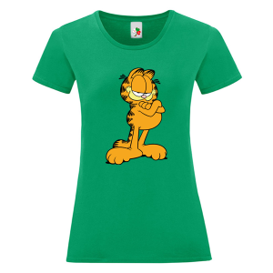 Цветна дамска тениска- Гарфилд