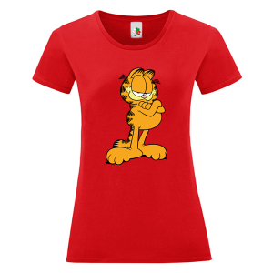 Цветна дамска тениска- Гарфилд