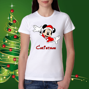 Дамска коледна тениска