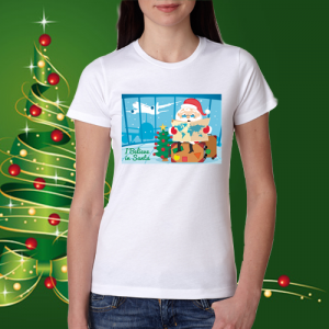 Дамска коледна тениска