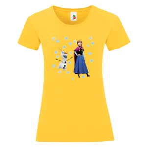 Цветна дамска тениска- Замръзналото кралство, Анна