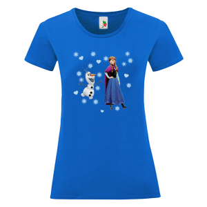 Цветна дамска тениска- Замръзналото кралство, Анна