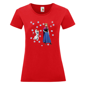 Цветна дамска тениска- Замръзналото кралство, Анна