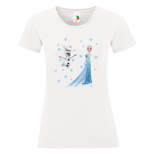 Бяла дамска тениска- Замръзналото кралство, Елза