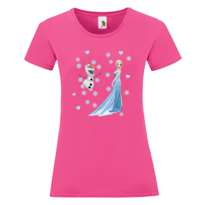 Цветна дамска тениска- Замръзналото кралство, Елза