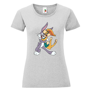 Цветна дамска тениска- Лола и Бъгс Бъни