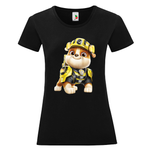 Черна дамска тениска- Ръбъл