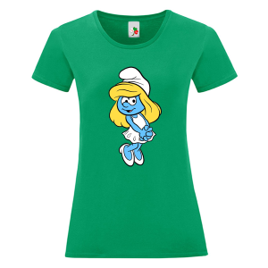 Цветна дамска тениска- Смърфиета