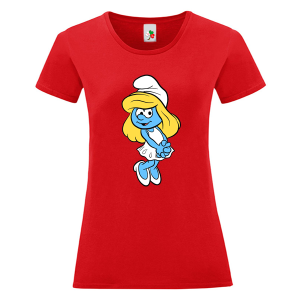 Цветна дамска тениска- Смърфиета