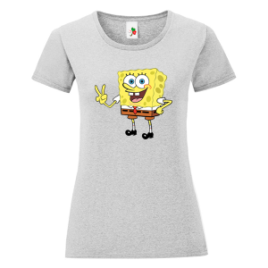 Цветна дамска тениска- Спондж Боб