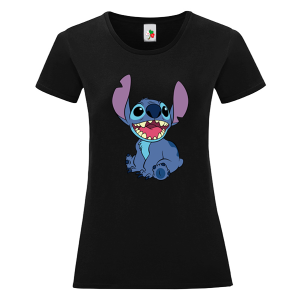 Черна дамска тениска- Стич