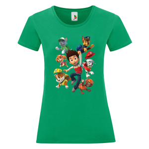 Цветна дамска тениска- Пес Патрул