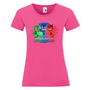 Цветна дамска тениска- PJ Masks