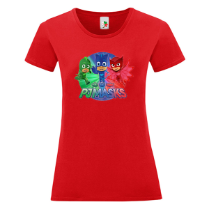 Цветна дамска тениска- PJ Masks