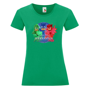 Цветна дамска тениска- PJ Masks