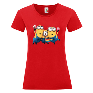 Цветна дамска тениска- Миньони