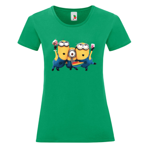 Цветна дамска тениска- Миньони