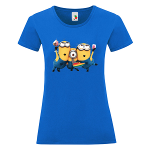 Цветна дамска тениска- Миньони