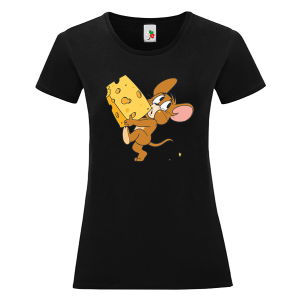 Черна дамска тениска- Джери